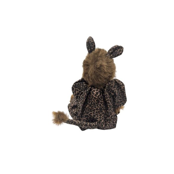 Handcrafted Spring GF Porcelain Doll In Leopard Costume With Fur Accents 27" Hal - Picture 9 of 10